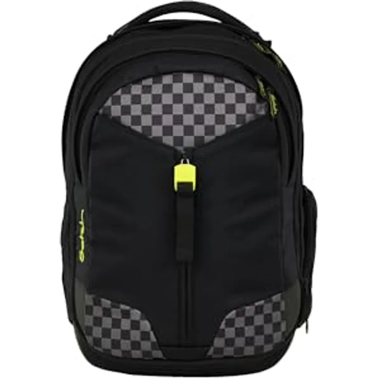 Satch Schulrucksack match, erweiterbarer Rucksack mit 5 Liter Volumenerweiterung, ergonomisch anpassbar, reflektierend, gepolstertes Laptop- und Tablet-Fach, aus 23 recycelten PET-Flaschen
