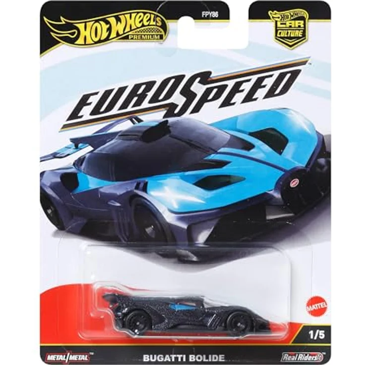 Hot Wheels Bugatti Bolide JBK79, Spielzeug-Rennwagen im Maßstab 1:64 aus Druckguss, Teil der Premium Car Culture Sammlung – Bild 7