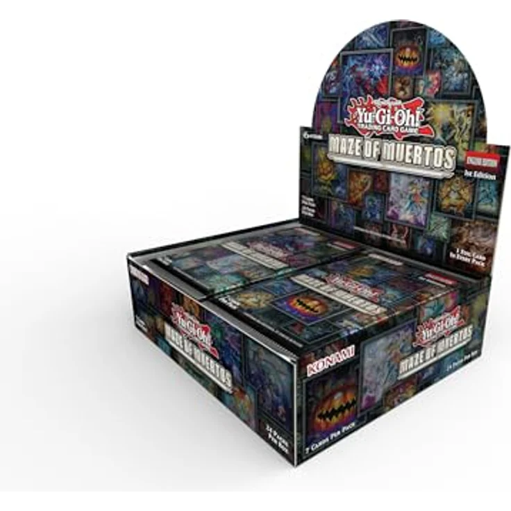 Konami Yu-Gi-Oh! Maze of Muertos Booster Display, 24 Booster Packs in englischer Sprache für Sammelkarten – Bild 2