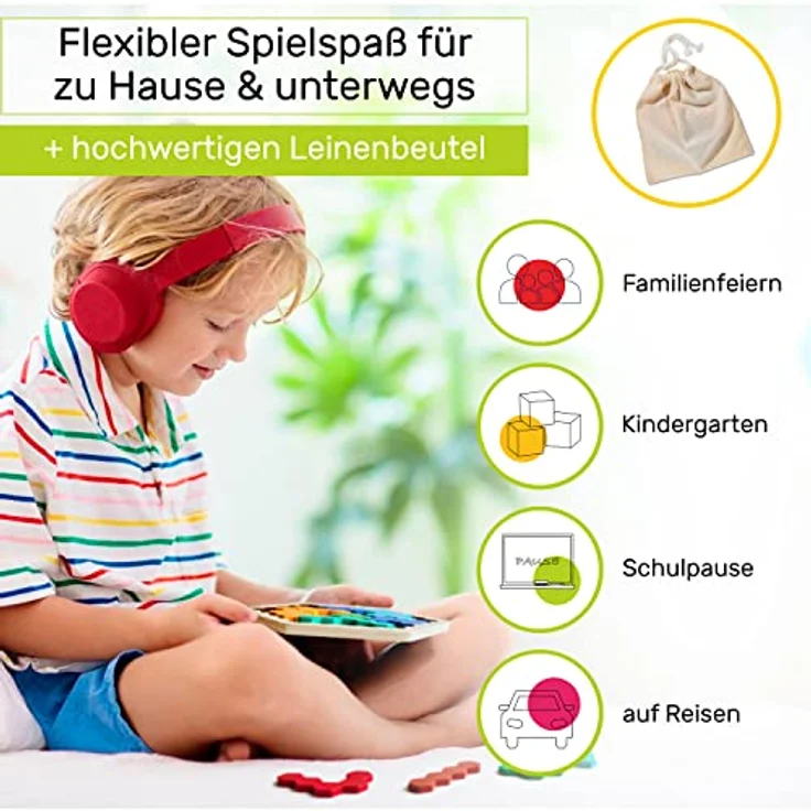 CUBIDI Original Tangram Hexagon | Fördert logisches Denken und räumliche Vorstellungskraft | Geschicklichkeitsspiel aus hochwertigem Holz | Holzspielzeug für Jungen und Mädchen ab 4 Jahren – Bild 6