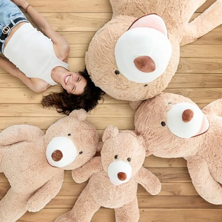 MKS. Riesen Teddybär XXL Kuschelbär 200cm groß Plüschbär - Original Teddy Bär Braun – Bild 5