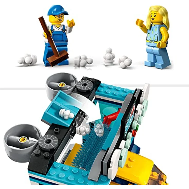 LEGO 60362 City Autowaschanlage, Set mit Spielzeugauto für Kinder ab 6 Jahren, Jungen & Mädchen, funktionierende Wasch-Elemente und 2 Minifiguren, Fahrzeugset, kleine Geschenk-Idee – Bild 4