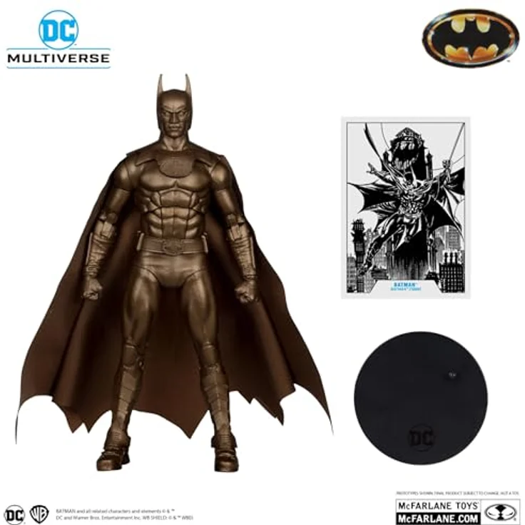 McFarlane Batman (1989) DC Multiverse Actionfigur, Platinum Edition, 18 cm mit Zubehör und Base – Bild 2