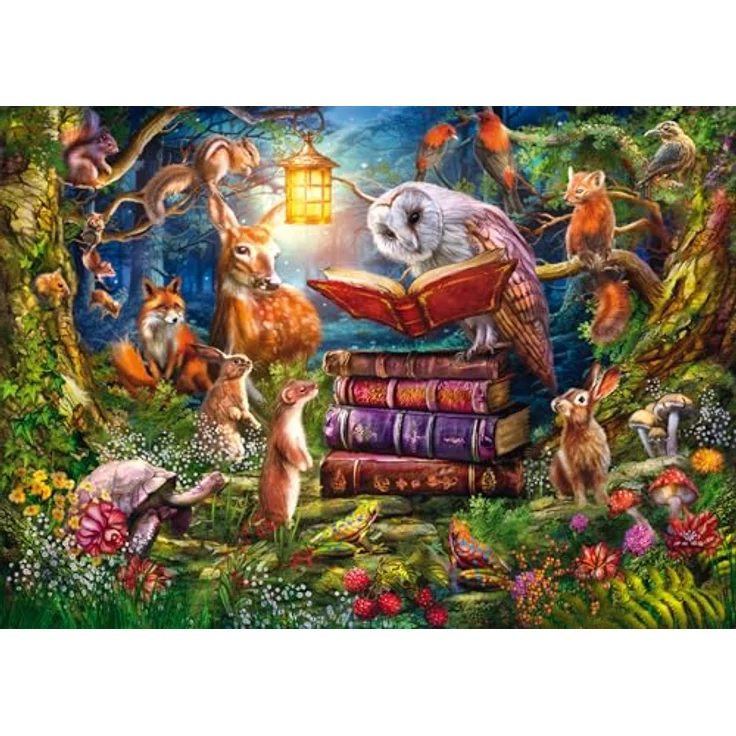 Schmidt Spiele 59779 Waldgeschichten zur Nacht, 1000 Teile Puzzle, Mehrfarbig - Premium-Puzzle mit hoher Qualität, Puzzlemaße: 69,3 x 49,3 cm, empfohlen ab 12 Jahren – Bild 5