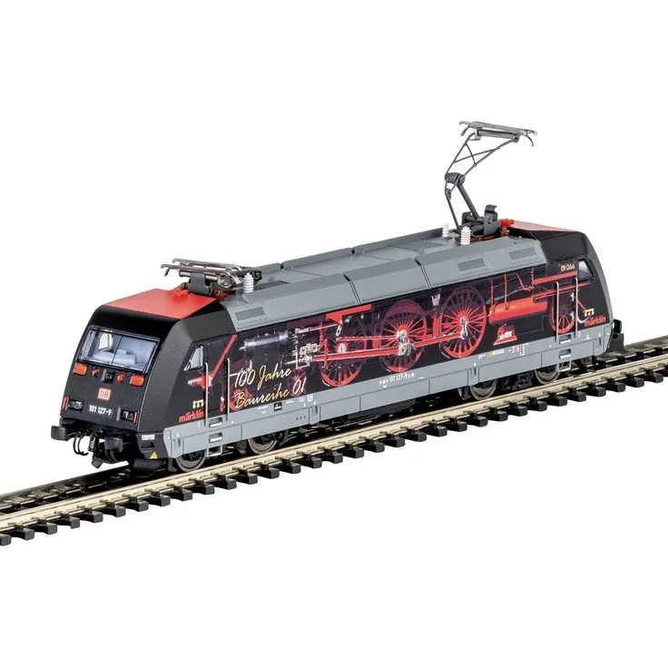 MiniTrix T16080 N E-Lok BR 101 DB AG, schnellzuglokomotive mit Digital-Decoder und Geräuschgenerator, 119 mm Länge