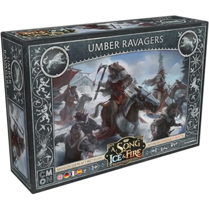 CMON A Song of Ice & Fire - Umber Ravagers, Einheiten-Erweiterung mit 4 Miniaturen und Spielkarten für Stark Starterset – Bild 1