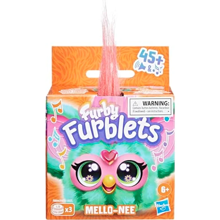 Hasbro Plüschfigur Furby, Furblets Mello-Nee, mit Sound, rot-grünes Fell - Preisvergleich – Bild 2