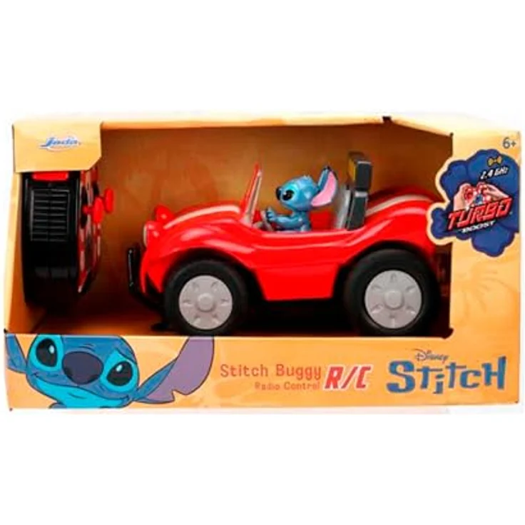 JADA RC-Buggy Stitch Buggy 1:24 mit Turbo-Funktion, ferngesteuertes Spielzeugauto mit 8 km/h, inkl. Stitch Figur und 2-Kanal-Fernsteuerung – Bild 5