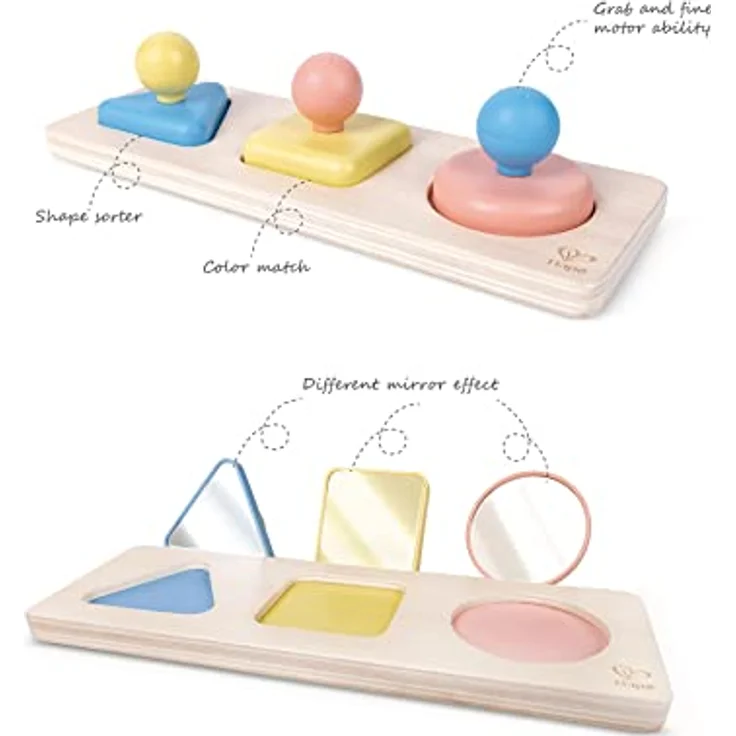 Hape E0072 Spiegelpuzzle, Mehrfarbig, S – Bild 3