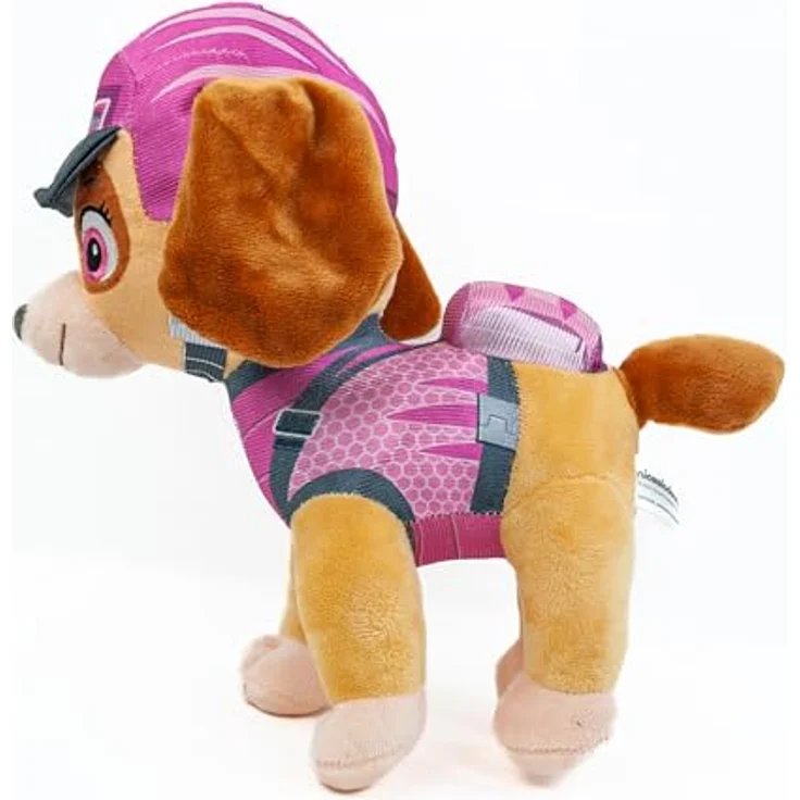 Teddys Rothenburg Kuscheltier Skye 27 cm Dino Rescue rosa Pilotenhund Cockapoohündin Plüschhund Hund - Preisvergleich – Bild 3