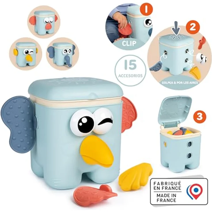 Smoby Little Smoby Steckspiel Kaboom Cube, buntes Steckspielzeug für Kleinkinder, fördert motorische Fähigkeiten, Made in Europe – Bild 2