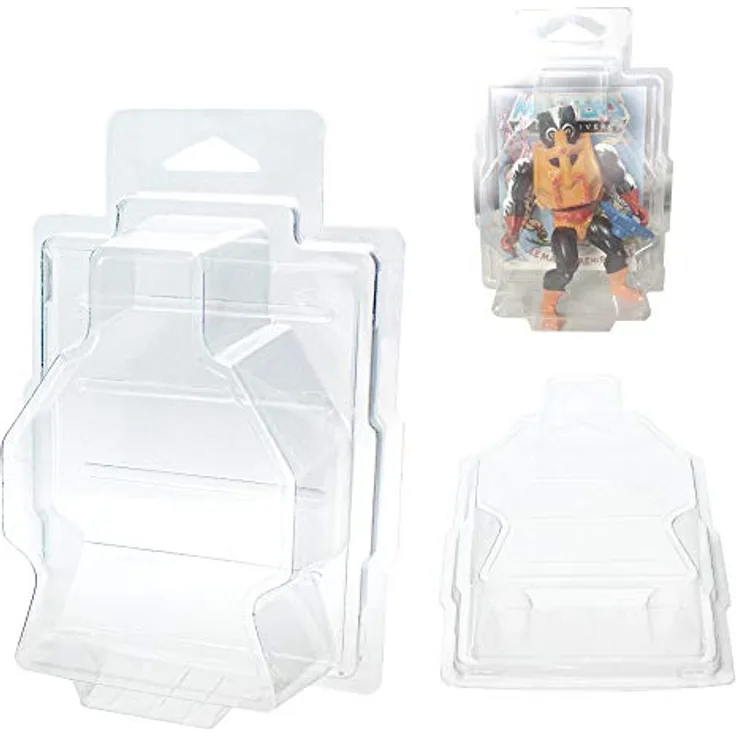 Morax 5x PVC Blister Klappbox für lose Motu Collector Action Figuren, aufhängbar und kratzfest, MS-17637