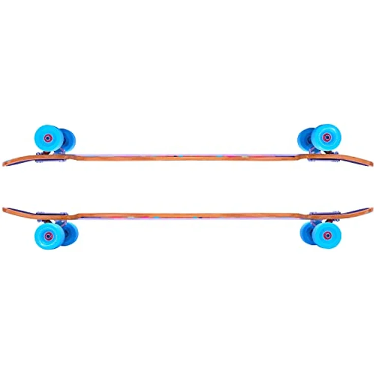 Apollo Longboard, Komplettboard mit Deck aus Bambus & Fiberglas, High-End mit ABEC 9 Kugellager, Flex 2 für Jugendliche und Erwachsene, Profi-Cruiser – Bild 2