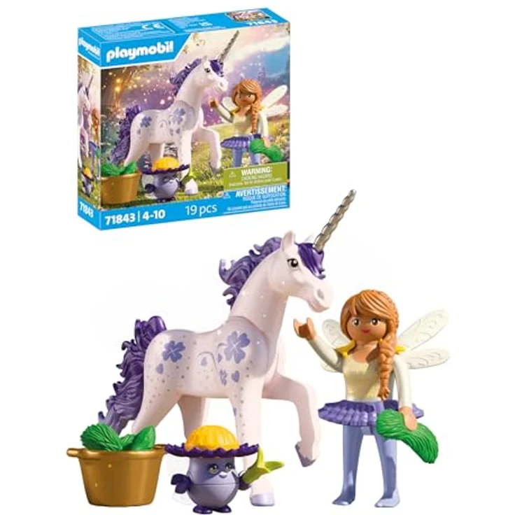 PLAYMOBIL Sammeleinhorn Glückslavendel mit Fee, Sammelfigur zum Spielen und Sammeln – Bild 1