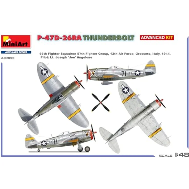 MiniArt 48003 1:48 US P-47D-26RA Thunderbolt, Modellbau Bausatz mit detaillierter Nachbildung und bebilderter Anleitung – Bild 3
