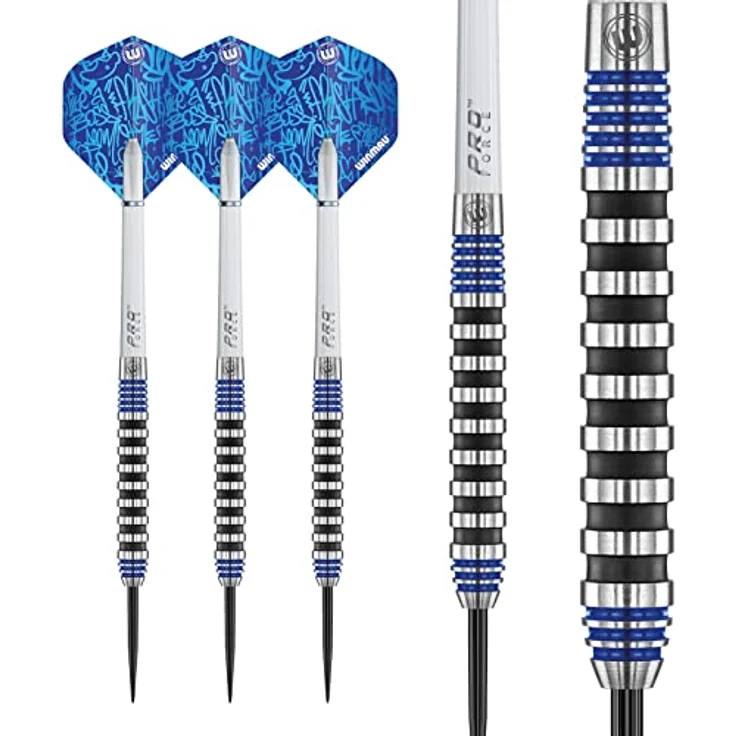 WINMAU Advance 500 Series Blau 24g Dartpfeile mit dartflüge und Dart stiele – Bild 1