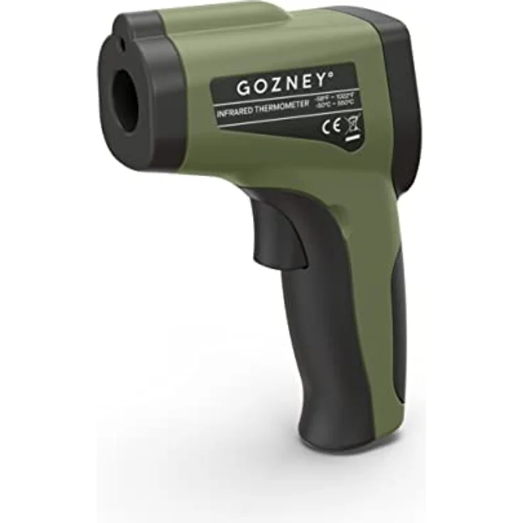 GOZNEY° Infrarot-Thermometer für Pizzaöfen, präzise Temperaturmessung von -50°C bis 550°C, mit LED-Hintergrundbeleuchtung und integriertem Laser – Bild 1