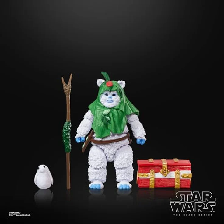 Hasbro Star Wars Black Series Ewok Actionfigur (Holiday Edition), 15 cm, detailgetreu mit mehreren Bewegungspunkten – Bild 8