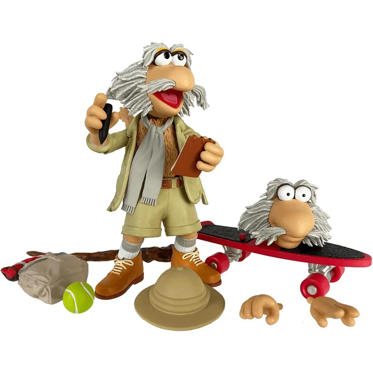 Boss Fight Studio Fraggles Actionfigur Traveling Matt, hochdetailliert aus Kunststoff, ca. 10-15 cm, mit Zubehör in Blisterverpackung