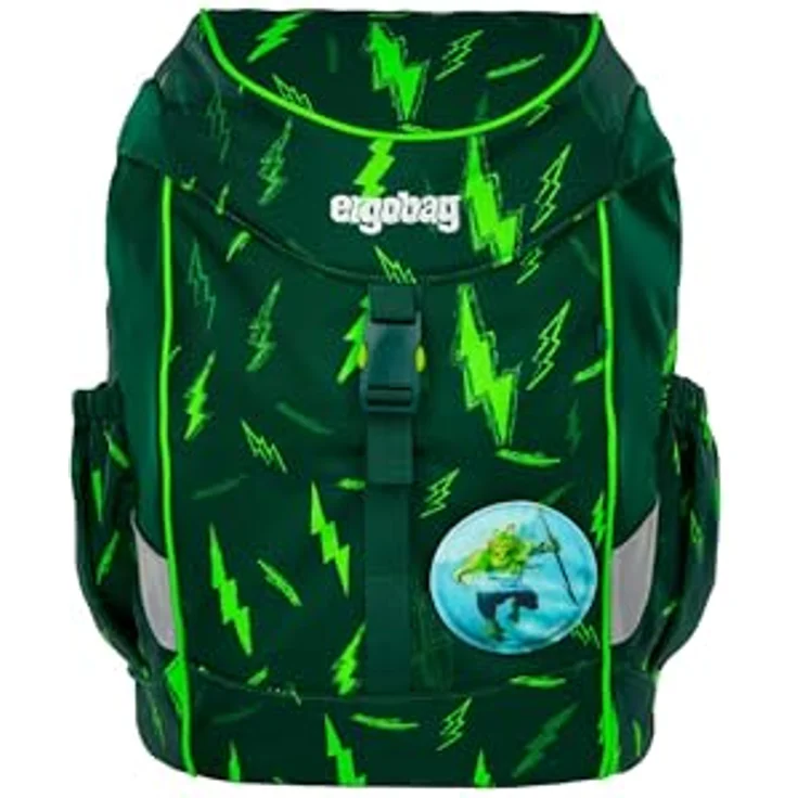 Ergobag Mini, Kindergartentasche mit ergonomischer Rückenpolsterung, Mehrfarbig, Platz für A4 Unterlagen und Fläschchen – Bild 1