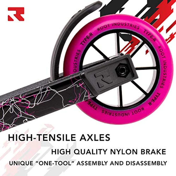 Type R Complete Scooter (Pink Splatter) – Bild 5