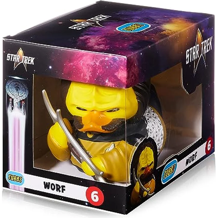 Numskull Star Trek Tubbz PVC Figur Worf Boxed Edition, 10 cm Sammlerfigur – Bild 2