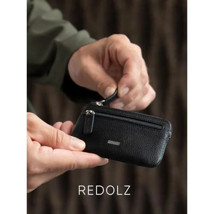 Redolz Leather Essentials Schlüsseletui Leder 11.5 cm black – Bild 4