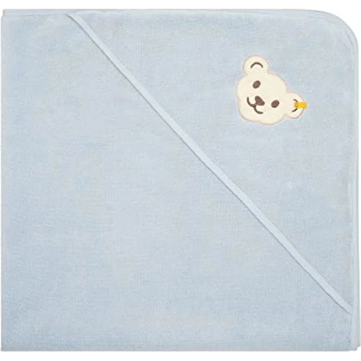 Steiff Unisex Kids Mini Basic Badetuch Mit Kapuze, Celestial Blue – Bild 4