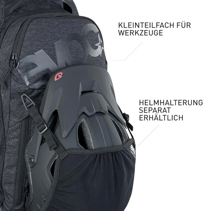 Evoc Trail Pro 16 L - Rucksack - Schwarz/Grau S/M – Bild 5