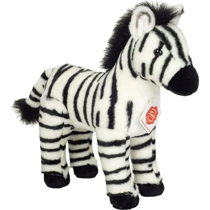 Hermann Teddy Teddy Hermann 90482 Zebra 25 cm, Kuscheltier mit recycelter Füllung, naturalistisch gestaltet – Bild 1