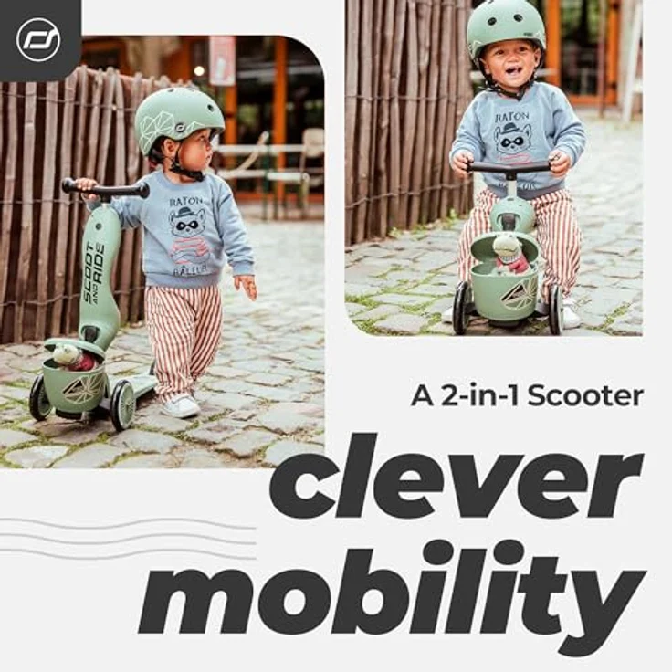 Scoot and Ride HighwayKick 1 Lifestyle, Lauflernhilfe und Kickboard mit integrierter Transportbox, Design by Scoot and Ride aus Österreich – Bild 2