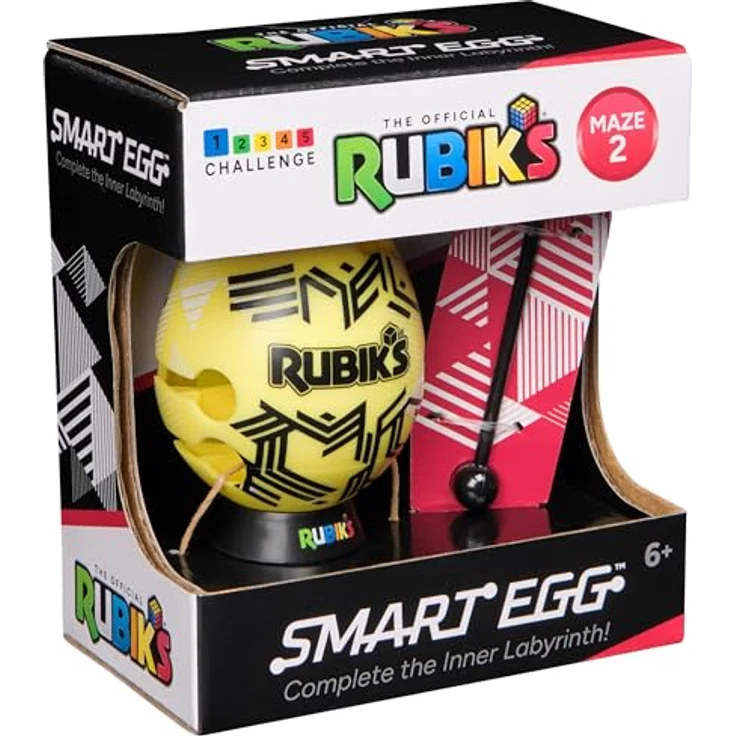 AMIGO Spiel + Freizeit GmbH RBK Rubiks Smart Egg 12, Geduldsspiel im Labyrinth für Einsteiger, inkl. Ständer, sortierte Farben – Bild 7