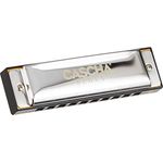 Cascha Blues Mundharmonika C-Dur Anfänger & Fortgeschrittene lern Set I Hochwertige 10-Loch diatonische Harmonika mit hochwertigen Messingstimmzungen inkl. Lehrbuch - QR-Codes - Hardcase - Putztuch