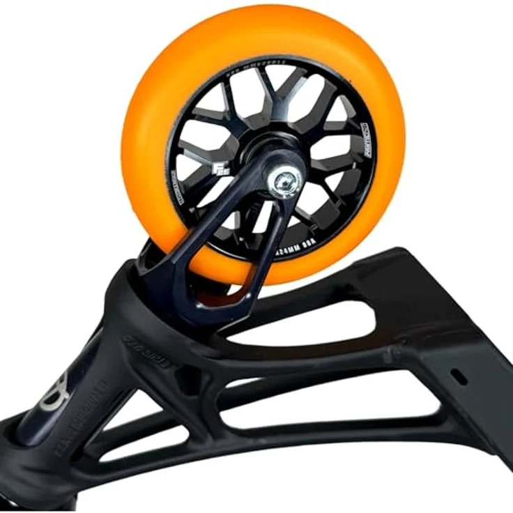 Fantic26 Stuntscooter Fantic26 Spy7 Stunt-Scooter Rolle 110mm Abec11 Schwarz/Pu Orange, Leichte Aluminiumlegierung und ABEC-11 Kugellager – Bild 3