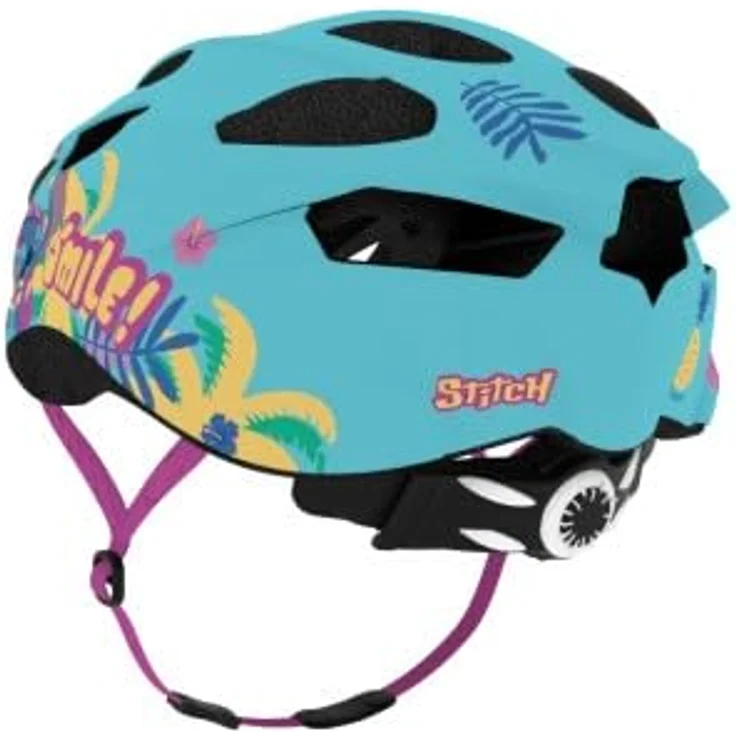 Lilo & Stitch In-Mold Fietshelm - Blauw, Kinderfahrradhelm mit coolem Design – Bild 3