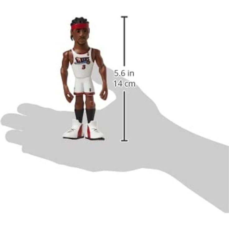 Funko Gold 5" NBA Legends: 76ers - Allen Iverson, limitierte Chase-Variante, sammelbare Vinyl-Actionfigur, ideale Geschenkidee für NBA-Fans – Bild 3