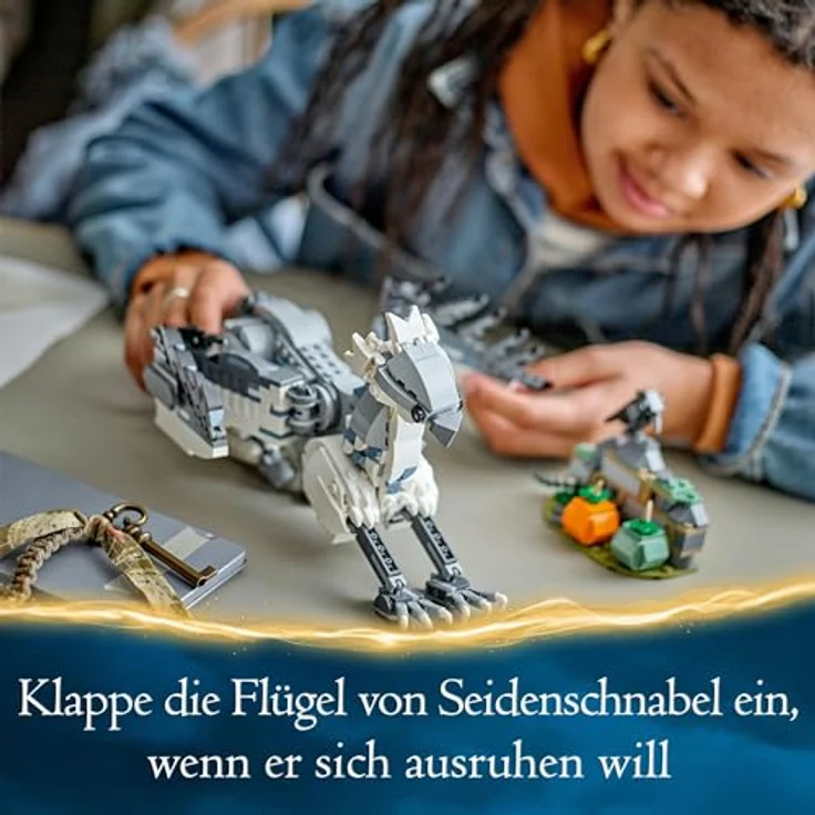 LEGO Harry Potter Hippogreif Seidenschnabel, Fabelwesen-Spielzeug zum Sammeln, kreatives Spielset für Kinder, Geschenk für Jungen, Mädchen und alle Fans 76427, magisches Fabelwesen LEGO Figur – Bild 4