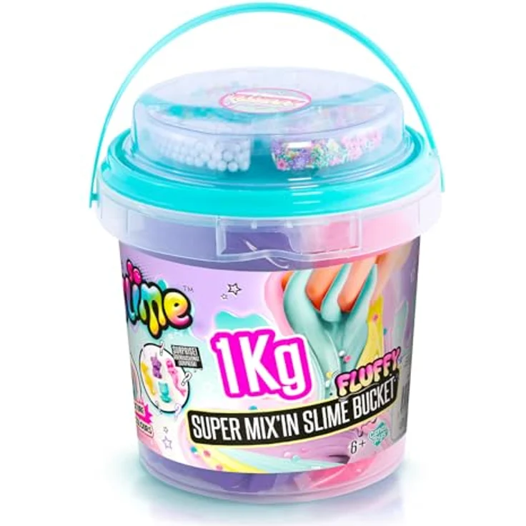 Canal Toys Kreativset Super Mix´In Slime Bucket, 1kg mit Glitzer und Perlen zur individuellen Schleimgestaltung – Bild 9
