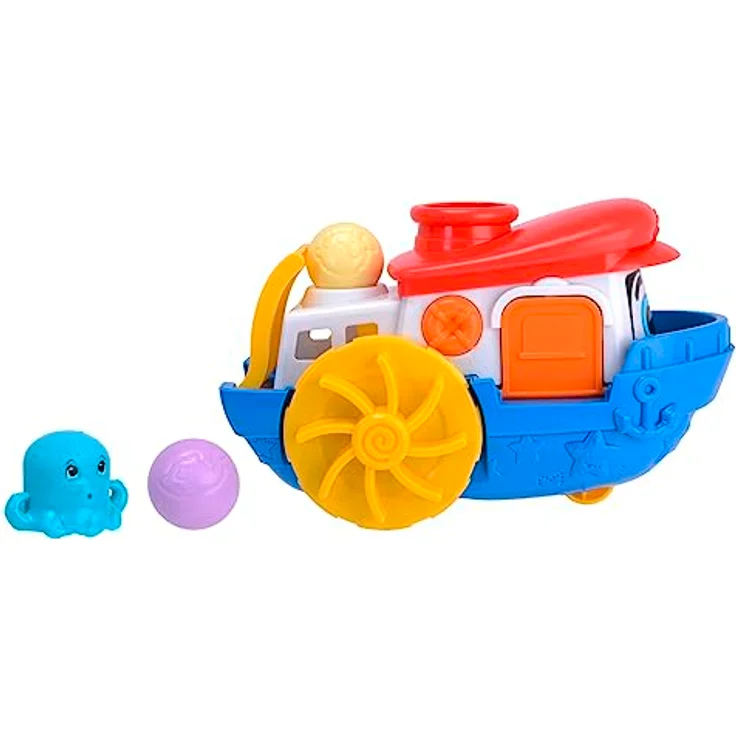Dickie Toys ABC - Wasserspielzeug Sammy Splash - (30 cm) ab 1 Jahr, buntes Boot mit Zubehör & Spritzfunktion, Badespielzeug für Kinder & Babys ab 12 Monate – Bild 3