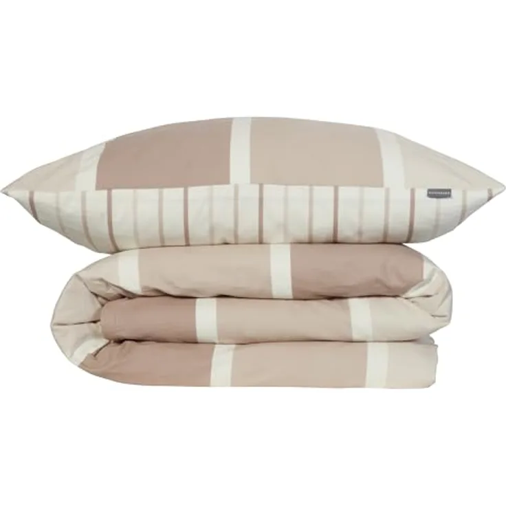 Schiesser Bettwäscheset Brody | Feinbiber | 100% Baumwolle aus nachhaltiger Produktion | 135x200cm + 80x80cm | Taupe