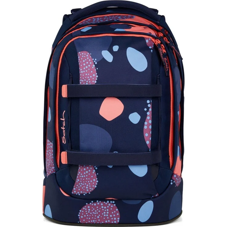 Satch Schulrucksack Pack - Ergonomischer Schulrucksack 45 cm mit 30 Litern Volumen, verstellbaren Tragegurten und reflektierenden Elementen, coral reef