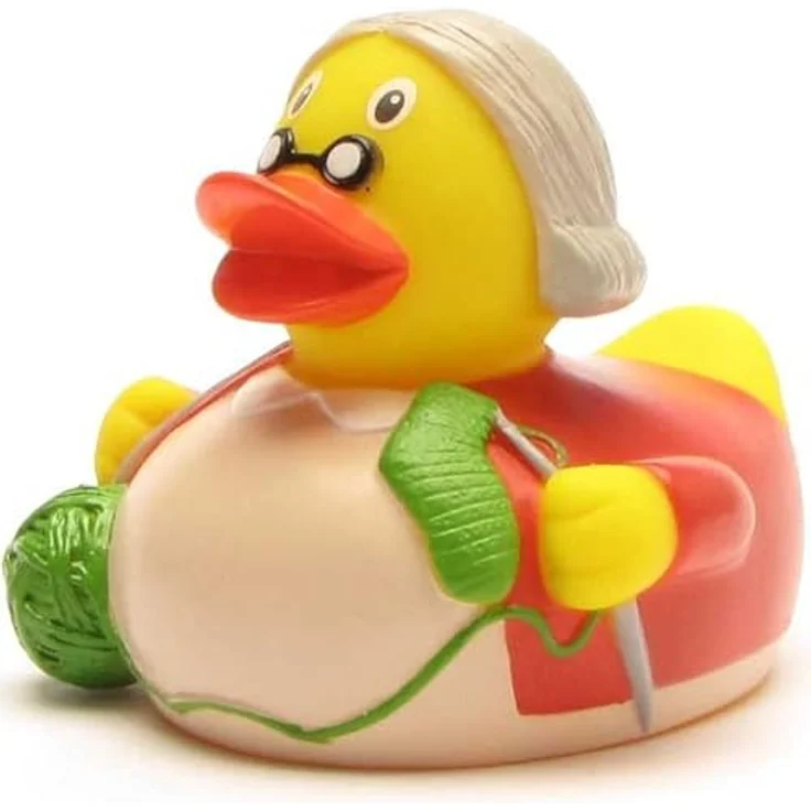 Duckshop Badeente - personalisierbar "Oma Ente" mit individuellem Wunschtext, 8 cm aus Vinyl – Bild 3