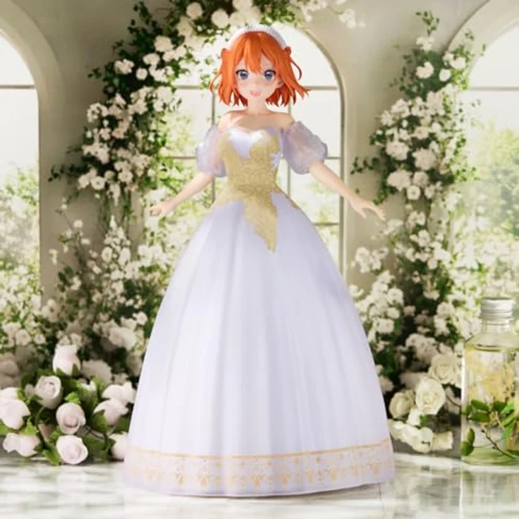 Banpresto The Quintessential Quintuplets PVC Statue Yotsuba Nakano, limitierte Original Art Exhibition Ver. 23 cm – Bild 3