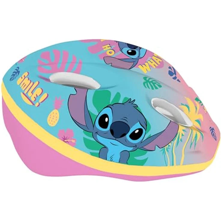 sarcia.eu Disney Stitch Kinderfahrradhelm für Mädchen, verstellbar 52-56 cm, bunt, mit Belüftungsöffnungen und gepolstertem Innenraum – Bild 3