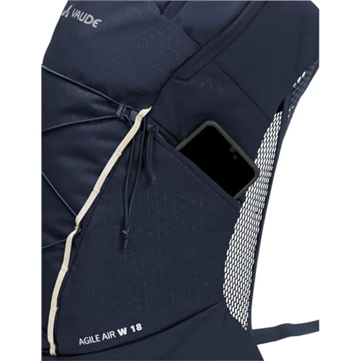 VAUDE WOMEN'S AGILE AIR 18, Wanderrucksack mit Aeroflex 3D Tragesystem und Trinksystem-Ausgang, grün – Bild 7