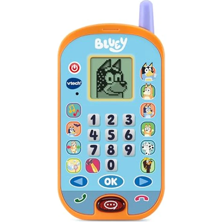 VTech Bluey Lernhandy, interaktives Spielzeug mit Originalstimmen und 4 Lernspielen, für Kinder von 3-6 Jahren – Bild 3