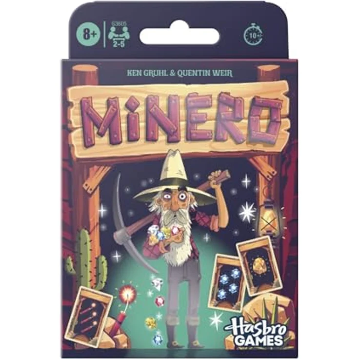 Hasbro Gaming Minero Kartenspiel - Schnelles Strategie-Spiel für 2 bis 5 Spieler, ab 8 Jahren, Spielzeit 20 Min. – Bild 1
