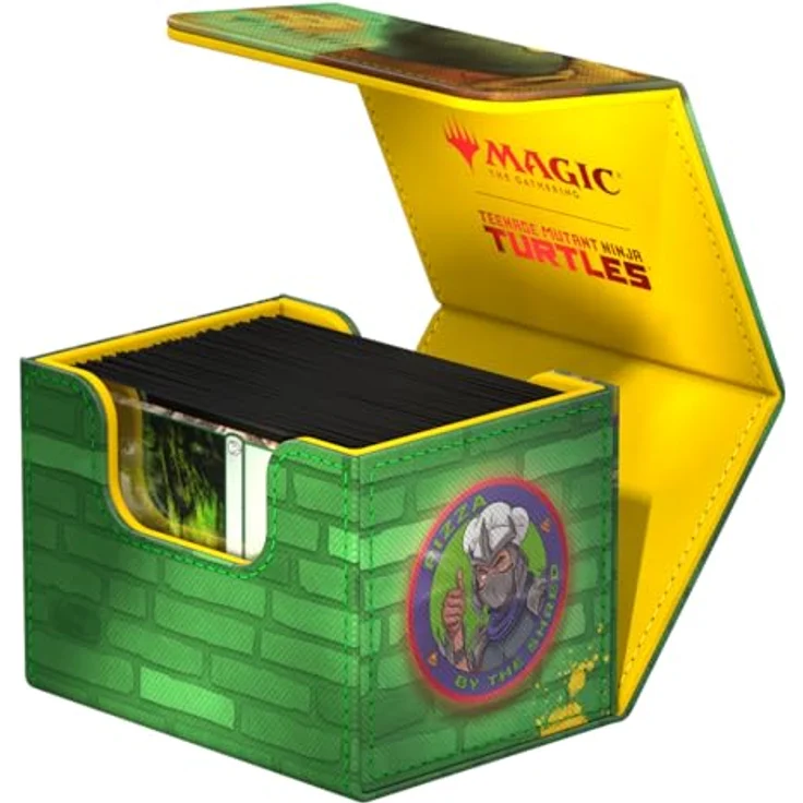 Ultimate Guard Sidewinder 100+ Xenoskin, Sammelkartenhülle für 100 Double-Sleeve Karten, lizenziertes Magic: The Gathering Design - Teenage Mutant Ninja Turtles - Swamp – Bild 5