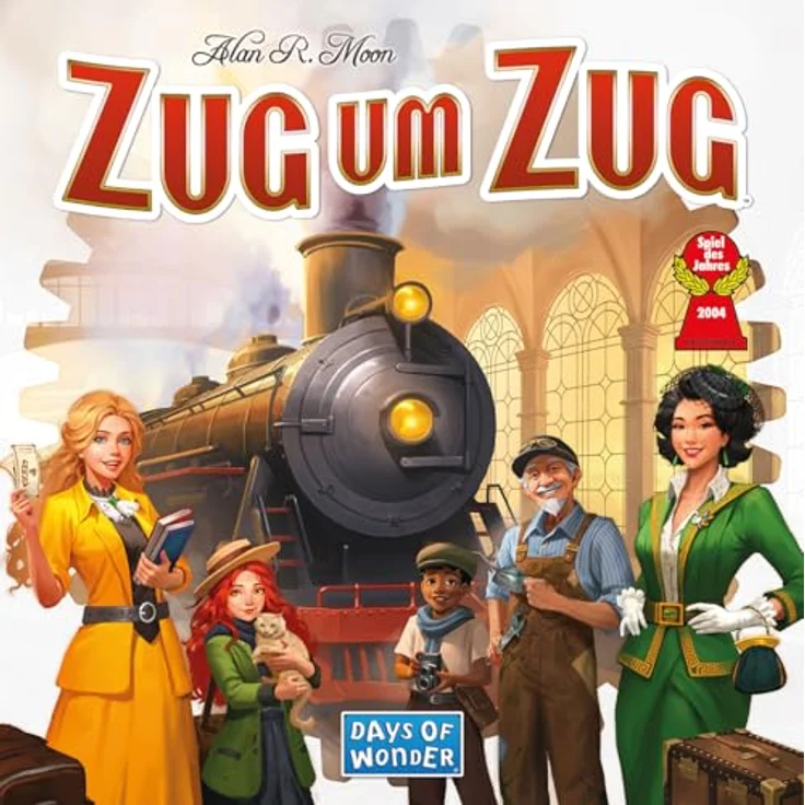 Days of Wonder Zug um Zug (Refresh), Familienspiel für 2-5 Spieler, ab 8 Jahren, 30-60 Minuten Spielzeit, Deutsch – Bild 2