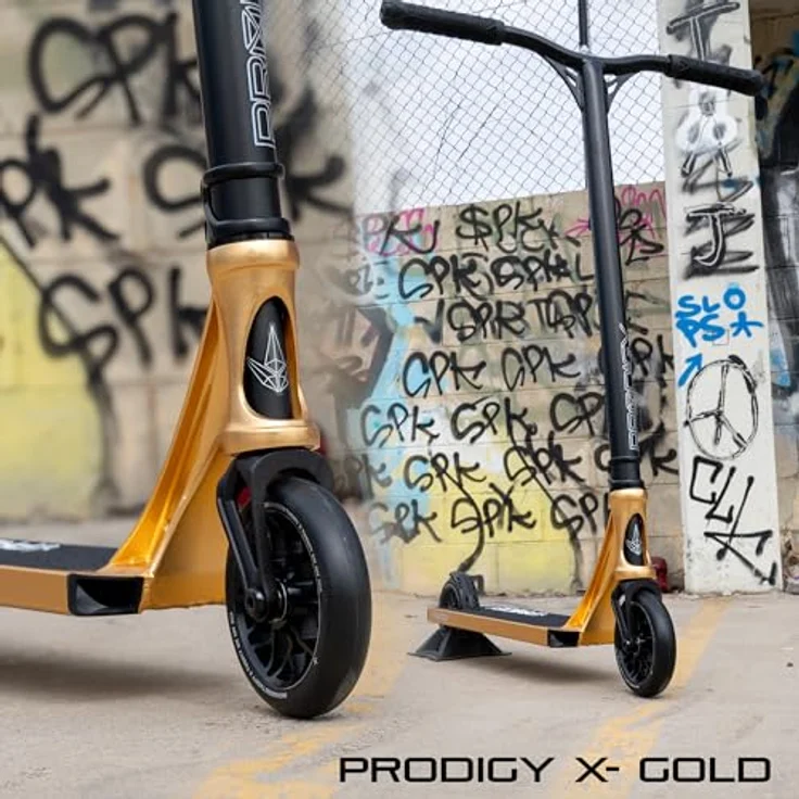 Blunt Prodigy X Complete Scooter, Gold mit hochwertigen Profi-Level-Teilen – Bild 2